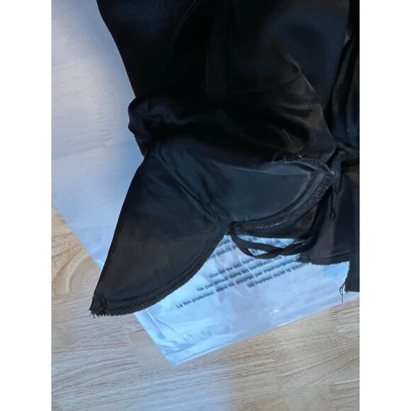 Talbots Cocktail Dress Short Sleeve Satin Panels Maxi Length Size 8 JL - Picture 11 of 12